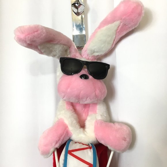 ENERGIZER 2006 Plush Pink Bunny with Drum Christmas Stocking - Picture 4 of 15